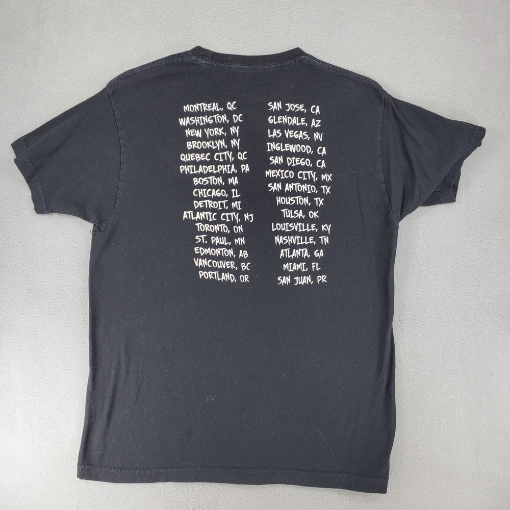 Madonna Rebel Heart Tour Concert T-Shirt Black Graphic Band Tee‎ Men's Large - Picture 3 of 5